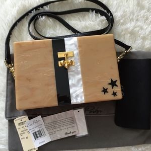 BRAND NEW! Edie Parker Small Trunk and Stars